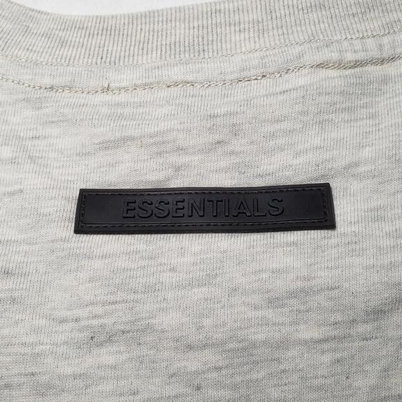 Essentials Men's Light Gray Short Sleeve Tee - Picture 4 of 4